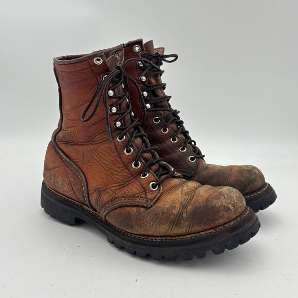Vintage 70s 80s Red Wing Irish Setter Sport Boots Vibram Men\'s 6.5D main image 4